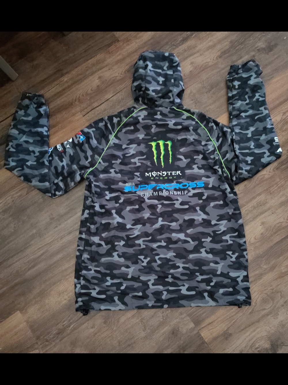 Monster Energy Men’s Camo Windbreaker Jacket